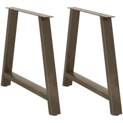 Image of vidaXL Dining Table Legs A Shaped 2 pcs 90x(72 73) cm Steel