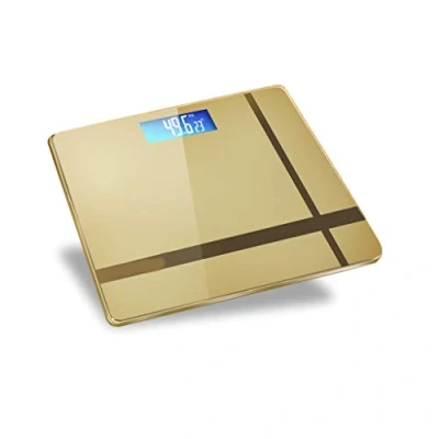 Image of FKJLUN Digital Electronic Bathroom Scales Household Weight Intelligent High Precision Body Weighing Scale (Color : Gold)