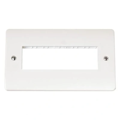 Image of Click Mode 2 Gang Minigrid Unfurnished Plate 6 in Line Apertures CMA426