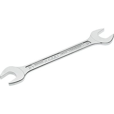Image of 46801000000, 53009, ASE46801000000, VAG53009 Open end Spanner HAZET 450N 21X23 246mm Chrome Vanadium Steel Chromed