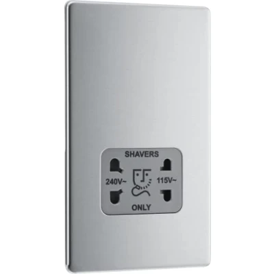 Image of BG Electrical 115 and 230 Volts Dual Voltage Shaver Socket