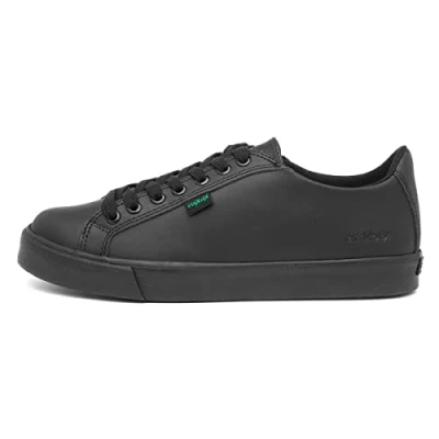 Image of Kickers Youth Unisex Tovni Lacer Low Top Trainers School Shoes, Black, 3 UK