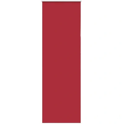 Image of vidaXL Roller Blind Blackout Red 75x210 cm Fabric Width 70.7 Polyester
