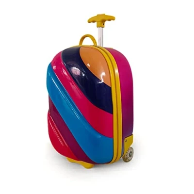 Image of Bayer Chic 2000 Bouncie Rainbow Children&#039;s Luggage Trolley, Suitcase, Colourful, 46 cm,