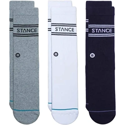 Image of Stance Crew Sock Basics 3 Pack (Navy, Medium)