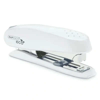 Image of Rapesco 1390 ECO Spinna Front Loading Stapler, 50 Sheet Capacity, Soft White
