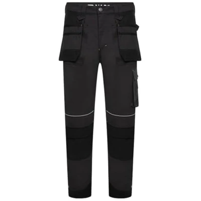 Image of JCB Workwear Trade Graphite Holster Trousers for Men Cordura Reinforced Hems &amp; Pockets Regular Leg (32&quot;) Polyester/Cotton Waist 44&quot;