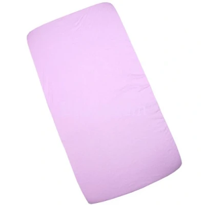 Image of BabyPrem Fitted Cot Sheet Soft Cotton Jersey 120cm x 60cm 9cm Pink