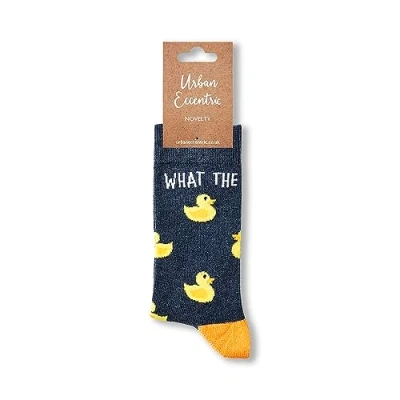 Image of Urban Eccentric Unisex What The Duck Socks Gift 1 Pair Cotton Rich Premium Novelty Gifts