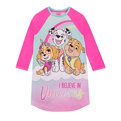 Image of Paw Patrol Girls Unicorn Nightdress Multicolour 3 4 Years