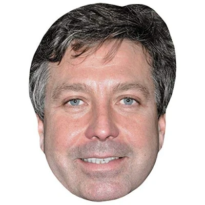 Image of John Torode (Smile) Celebrity Mask, Flat Card Face, Fancy Dress Mask