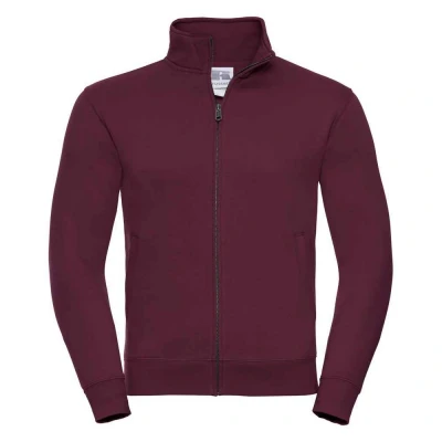 Image of Russell Athletic Mens Authentic Sweat Jacket (Burgundy) Size 3XL