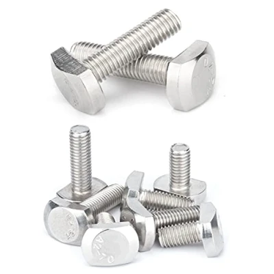 Image of ANSIEDIO Stainless Steel T bolt slot Bolts shaped Pressure Plate Screws, M5*12mm,10 pcs