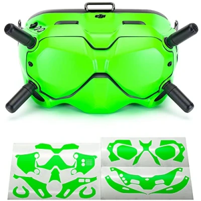 Image of WRAPGRADE Skin Compatible with DJI FPV Goggles V2 (NEON GREEN)