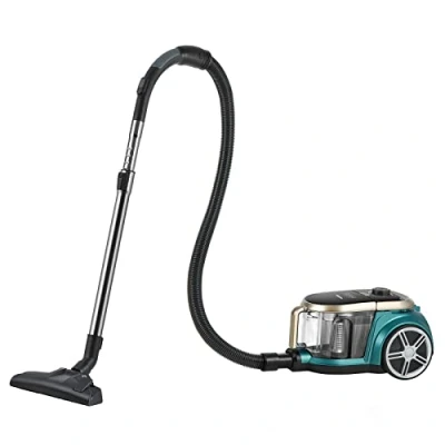 Image of Eureka Apollo Bagless Canister Vacuum Cleaner, Lightweight Cylinder Cleaner with Single Cyclone System, 800W Power Efficiency Motor, 2.2L Dust Container, for Carpets and Hard Floors, Green