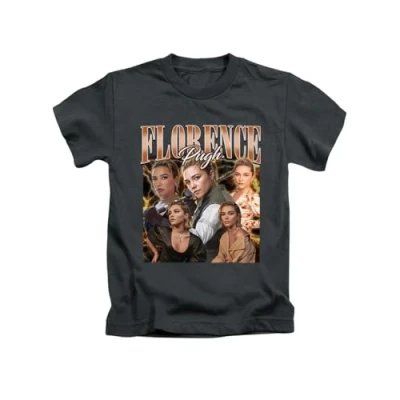 Image of Florence Pugh, Trending Graphic Tee Novelty Vintage T Shirt Funny Unisex Top Black