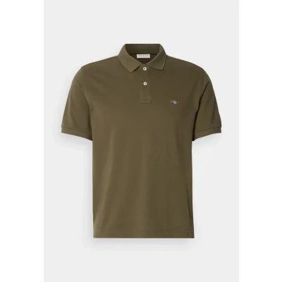 Image of GANT Archive Shield Polo shirt, Men&#039;s, Size: Small, Juniper green