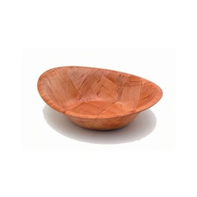 Image of &quot;Genware GC849 Woven Wood Bowls, Oval, 9&quot; x 7&quot; Singles&quot;