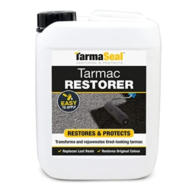 Image of SmartSeal TARMASEAL Tarmac Restorer Black Superior in Performance to Paint For Driveways EASY apply Makes Look Like New 5 Litres