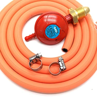 Image of HG Propane Regulator 2m Hose Kit Fits Calor Gas &amp; Flogas Screw in cylinders
