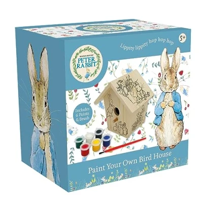 Image of Robert Frederick Paint Your Own Bird House Peter Rabbit Design Children&#039;s Craft Kit with Paints