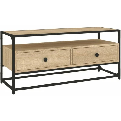 Image of vidaXL TV Cabinet Sonoma Oak 100x35x45 cm Engineered Wood