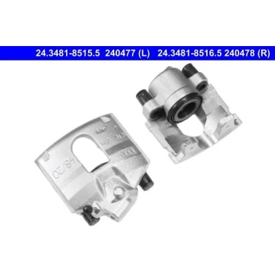 Image of 1106151, 1126291, 1478498, RMYS6J2B302AA, YS612L232AA Brake caliper ATE 24.3481 8515.5 without holder FORD: KA Hatchback, FIESTA 4