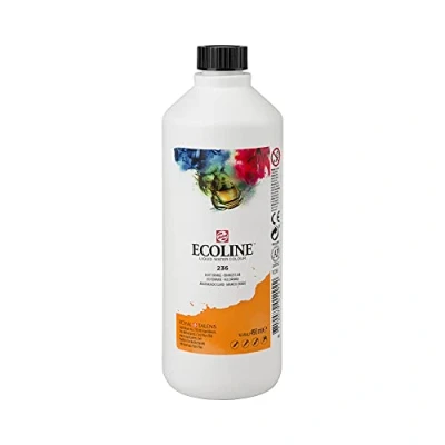 Image of Royal Talens Ecoline Liquid Watercolor, 490ml Bottle, Light Orange (11722360)