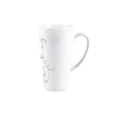 Image of Purely Home Whippet Line Art Novelty Tall Latte Mug Ceramic Tea/Coffee Cup Dog Owners Present/Gift