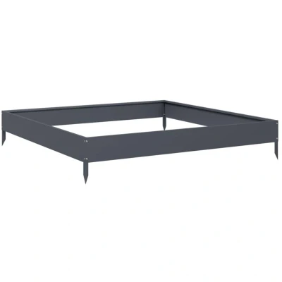 Image of vidaXL Garden Raised Bed Anthracite 100x100x18.5 cm Steel