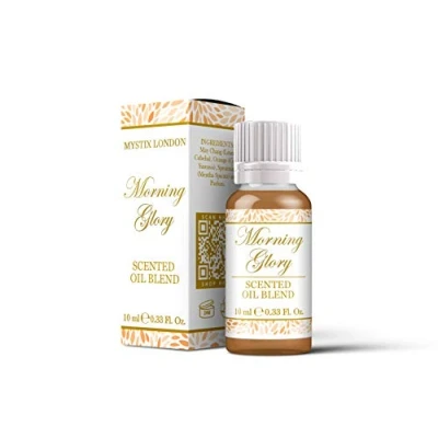 Image of Mystix London Morning Glory Scented Oil Blend 10ml Refreshing Orange &amp; Spearmint