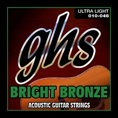 Image of GHS BB10U 10 46 Ultra Light Bright Bronze Acoustic Guitar String Set