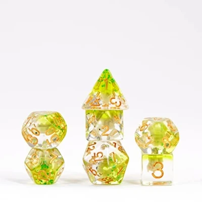 Image of FanRoll by Metallic Dice Games 16mm Resin Poly DND Set: Elephant Dice, Role Playing Game for Dungeons and Dragons