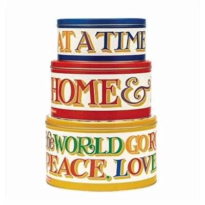 Image of Emma Bridgewater Brighter World Set of 3 Round Cake Tins