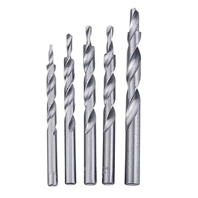 Image of belupai 5pcs 4 8/5 9/5 10/6 10/8 12mm HSS Twist Step Drill Bit Window Shift Pocket Hole Bits