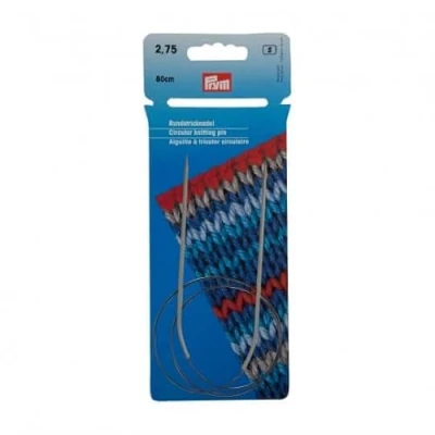 Image of Circular Knitting pins alu 80 cm 2.75 mm Pearl Grey
