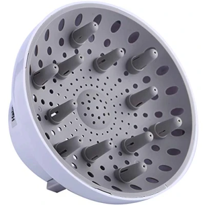 Image of Hairizone Universal Diffuser for Hair Dryers with Nozzle D=1.7&quot; 2.6&quot; (4.3 to 6.6 cm) Curly or Wavy Styling, Dry and Gain Maximum Volume without Frizz, White