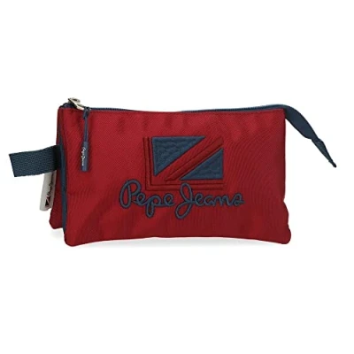 Image of Pepe Jeans Chest Triple Red Case 22 x 12 5 cm Polyester