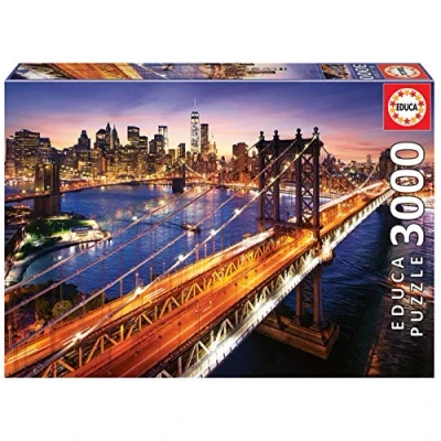 Image of Educa Borrás 18508 Borras Brooklyn Bridge 3000 Piece Jigsaw Puzzle