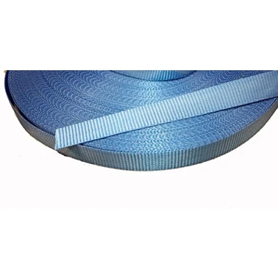 Image of 5 metres Light Blue 1300kg Breaking strain 25mm 1&quot; Webbing