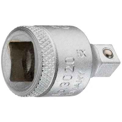 Image of Gedore 3020 3/8 1/4 Inch Reducer Silver