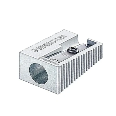 Image of Staedtler 510 10, Pencil Sharpener (Manual Sharpener, Metallic, Metal)