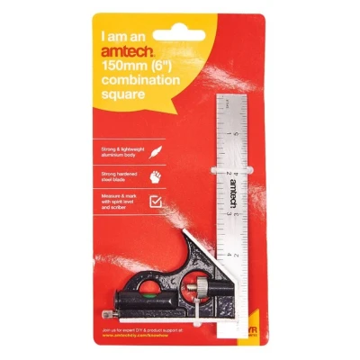 Image of Amtech P4020 150mm (6&#039;&#039;) Combination Square