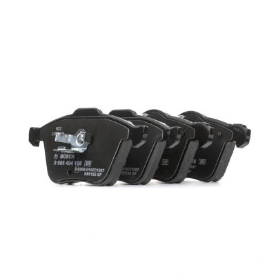 Image of 274285, 30769122, 30793231, 30793265 Brake pad set BOSCH 0 986 494 158 Low Metallic with piston clip, anti squeak plate VOLVO: XC90 I, V70 2