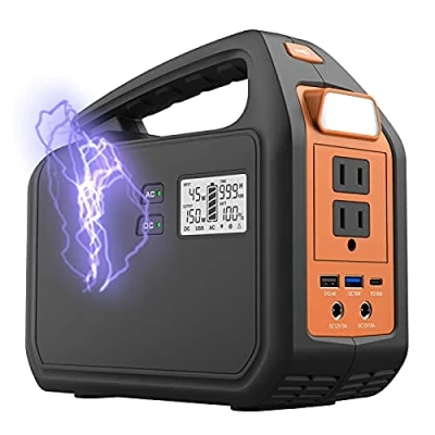 Image of LGWG Battery Pack Portable Generator,42000 MAh Outdoor Solar Rechargeable Emergency Power Supply 150W AC DC Type Inverter Supply, Station for Travel Camping