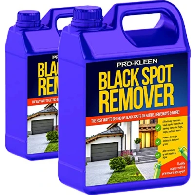 Image of Pro Kleen Powerful Black Spot Remover (10L) Liquid Cleaning Solution for Dirt and Grime, Use on Patios, Natural Stone, Indian Sandstone, Block Paving