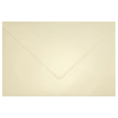 Image of Netuno 25 Large Pearlescent Gold Ivory envelopes DIN C5 162x229mm 6.38x9.01 inches 120gsm Aster Metallic gummed Pointed Flap no Window for Invitations Wedding Christmas Greeting Cards RSVP