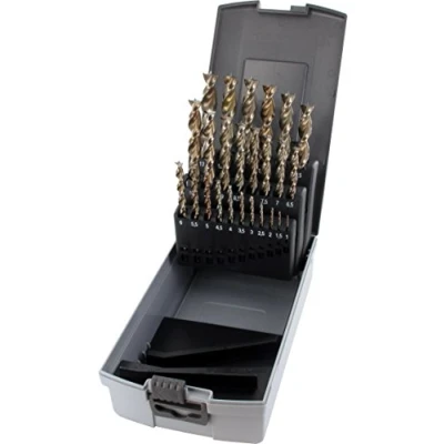 Image of FAMAG 1594825 25pcs HSS Ground Brad Point Drill Bit Set in Plastic Case