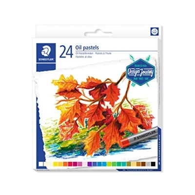 Image of STAEDTLER 2420 C24 Design Journey Oil Pastels Assorted Colours (Pack of 24)