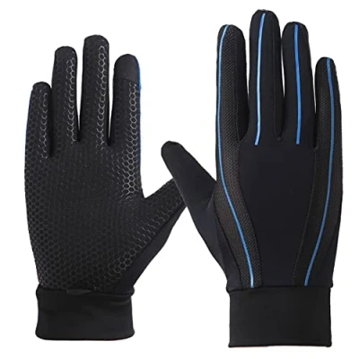 Image of XGOPTS Cycling Gloves, Summer Breathable Thin Lightweight Touchscreen Anti slip Full Finger Mitt Running Driving Hiking Gloves for Men and Women (Grey)